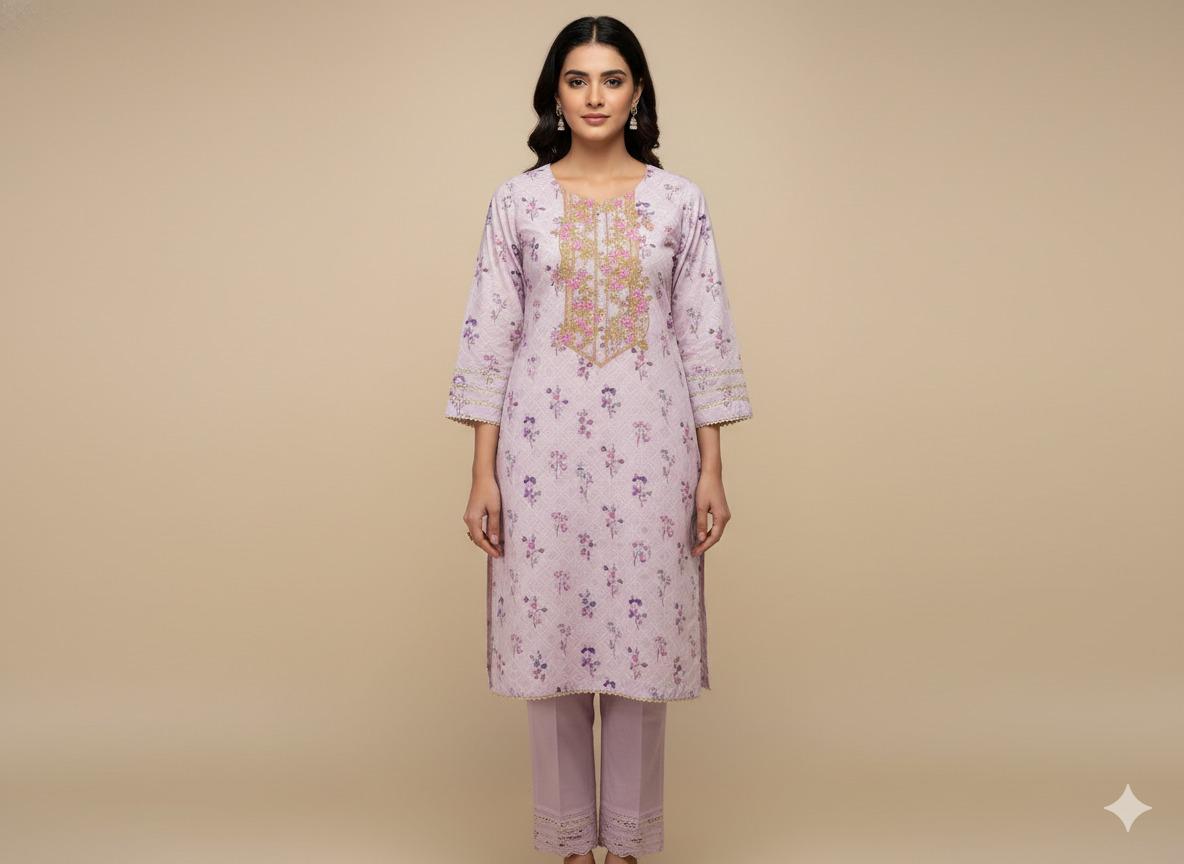 π· Blush Bloom Long Lawn Suit