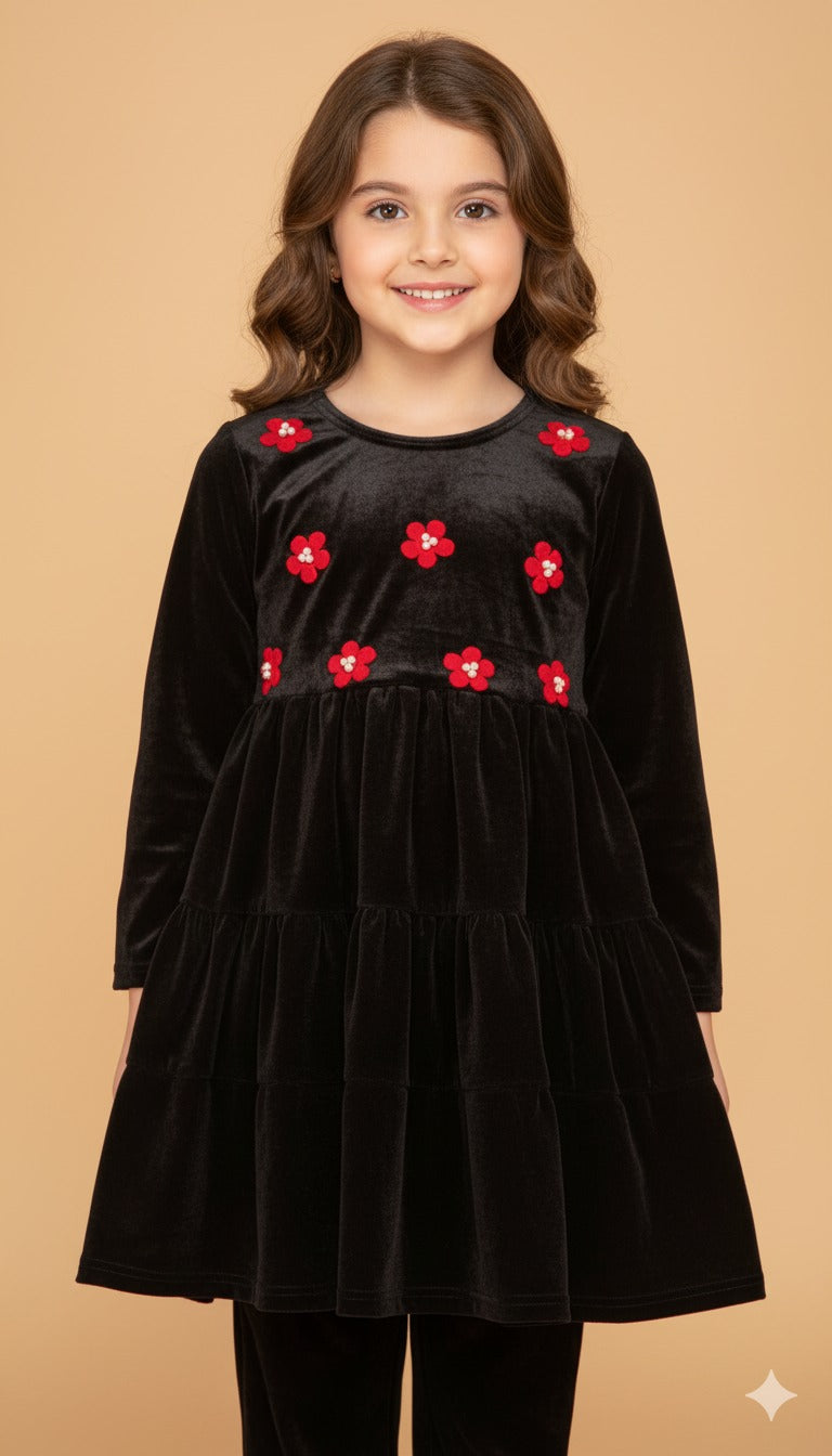 π€ Midnight Bloom β Handmade Velvet Top πΉβ¨ Single Piece Top