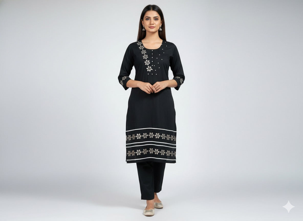 Midnight Noir Wool Suit