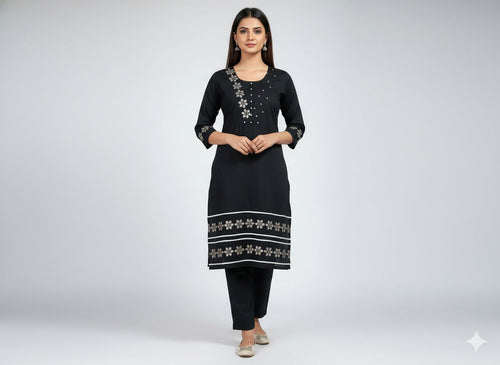 Midnight Noir Wool Suit