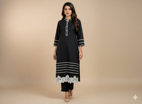 🖤Ebony Essence Embroidered Suit🖤