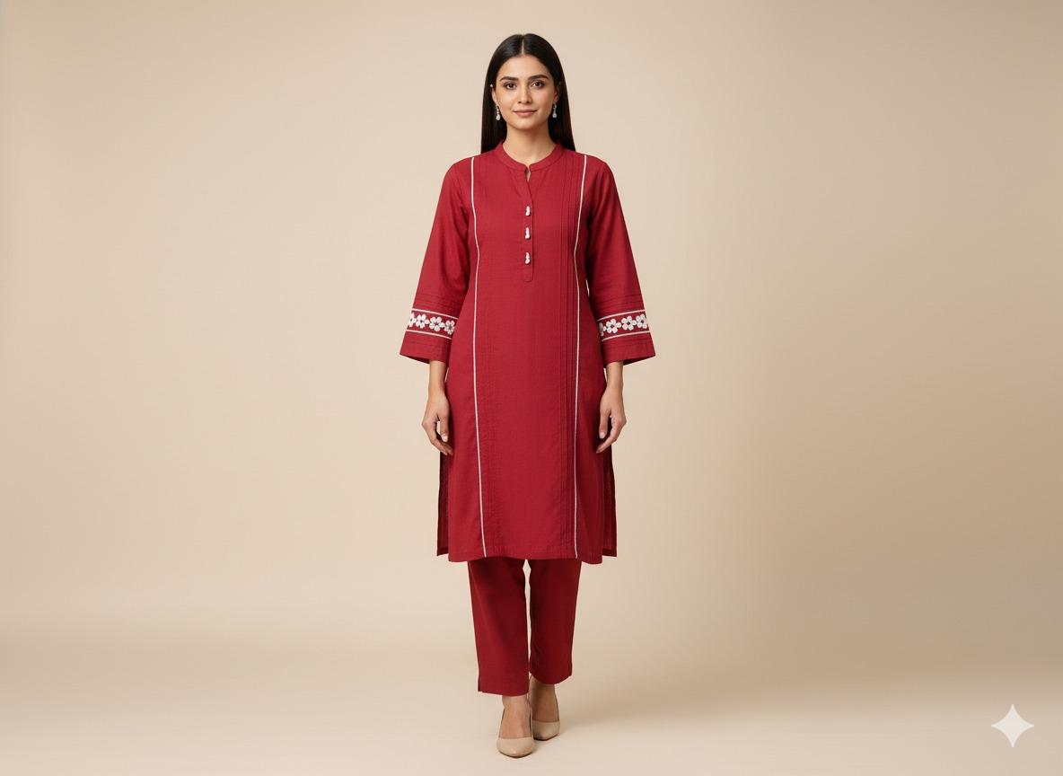 ❤️ Ruby Grace Khaddar Lace Suit
